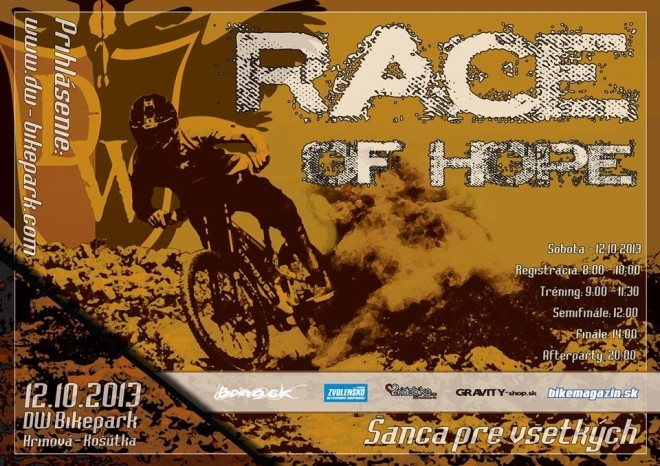 race of hope Košutka 2013 - plagát
