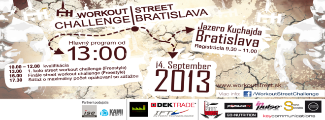 Workout Street Challenge Bratislava