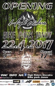 plagat Bike park Janov otváračka