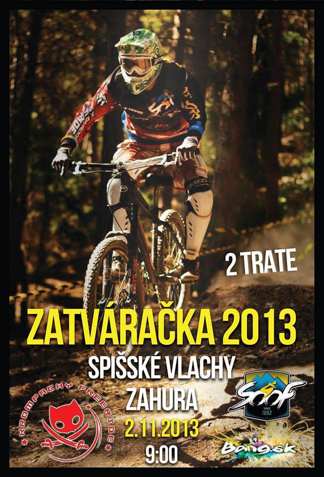 Plagát - zatvaračka bike sezóny Spišské Vlachy