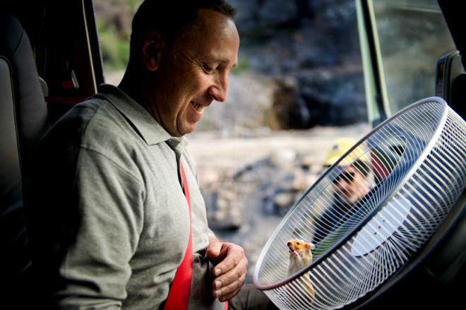 hamster-drives-15-ton-volvo-FMX-mining-truck-through-quarry-designboom00